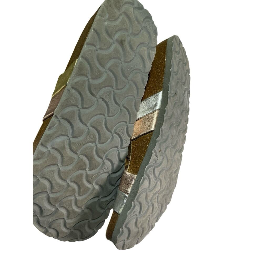 Birkenstock Betula Women's US9 EU40 Metallic Gold Braided Strappy Slide sandals - Picture 8 of 8